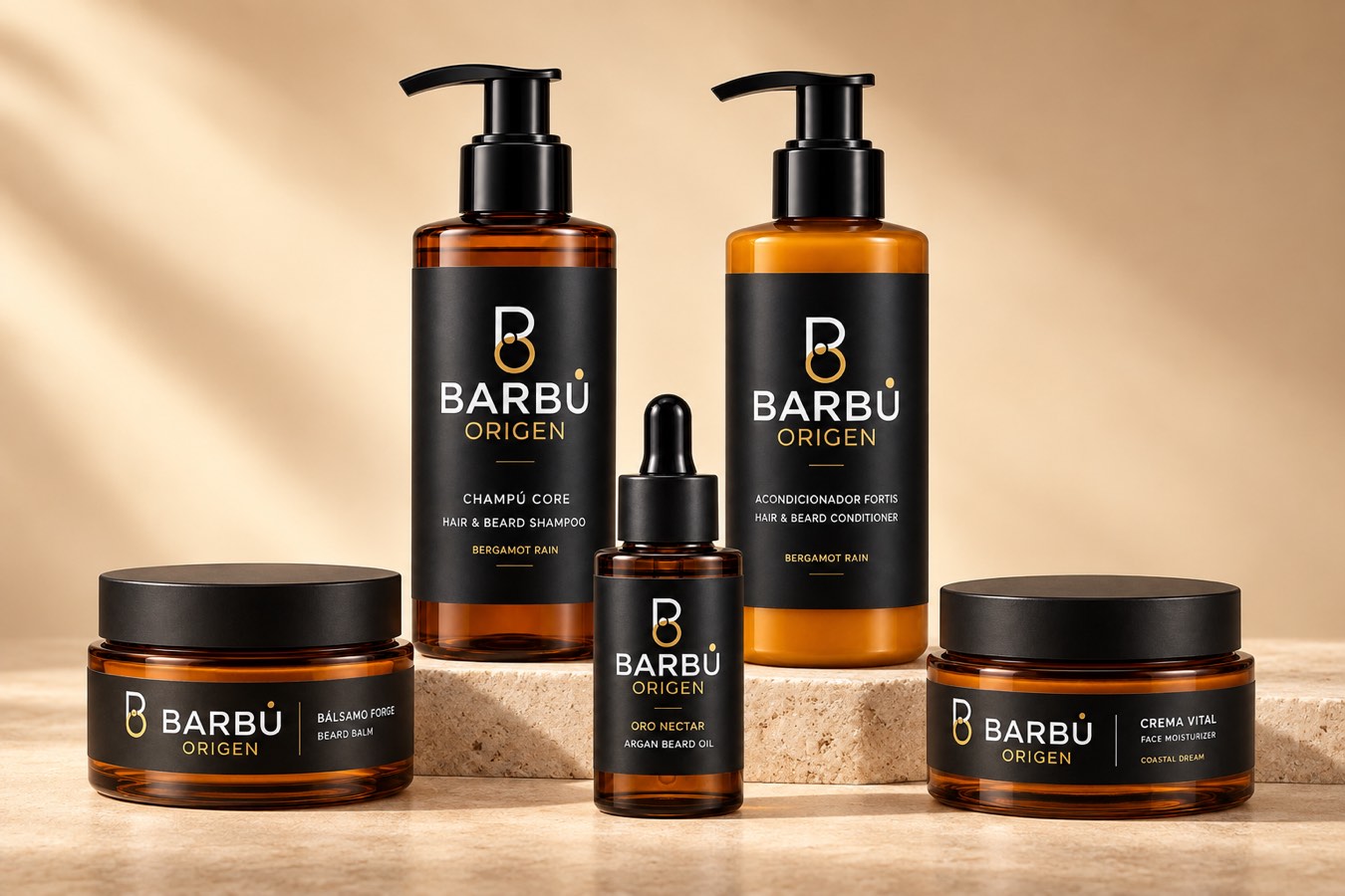 The complete Barbú Origen grooming collection